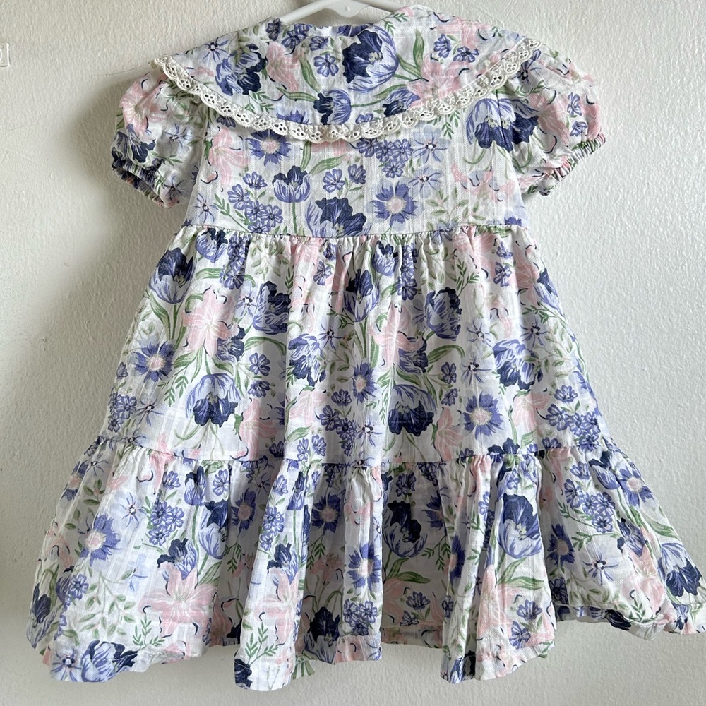 chic floral baby girl dress size 6-9M - Picture 6 of 8